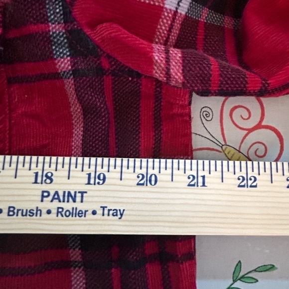 Vans black red lumberjack plaid corduroy long sleeve button down shirt mens sz S - Picture 9 of 12